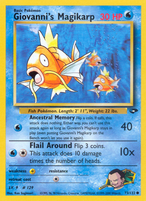 Gym Challenge Giovanni's Magikarp #73/132 unlimited